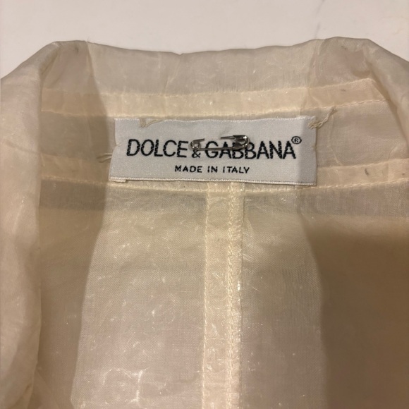 RARE-ICONIC-Dolce & Gabbana-Clear Plastic Bubble Wrap Rain Coat-Rhinestone-90s - Picture 16 of 16